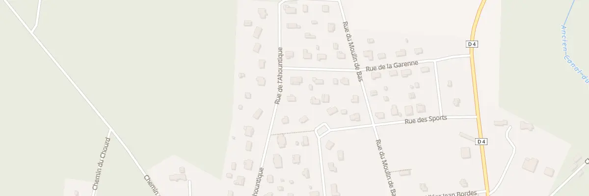 Plan du 22 Rue de l’Ahountique à Luxey