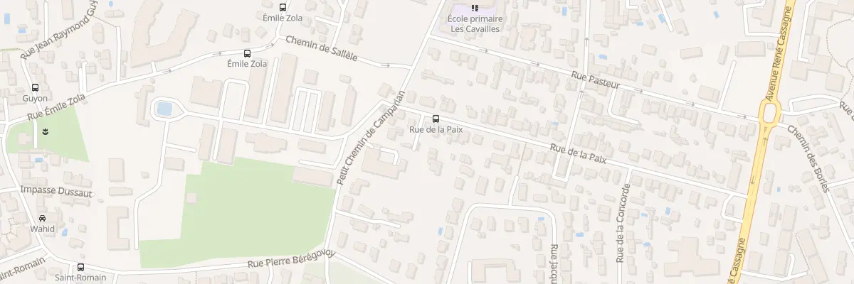 Plan du 7 Rue de la Paix à Cenon