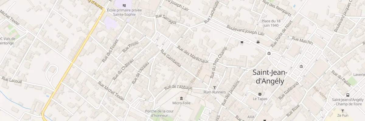 Plan du 40 Rue Gambetta à Saint-Jean-d’Angély