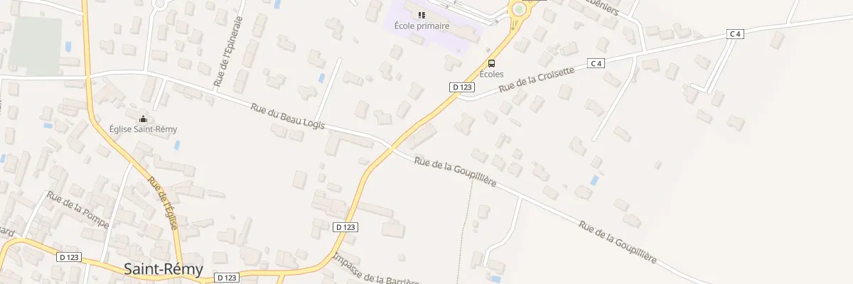 Plan du 1 Rue de la Goupilliere à Saint-Rémy
