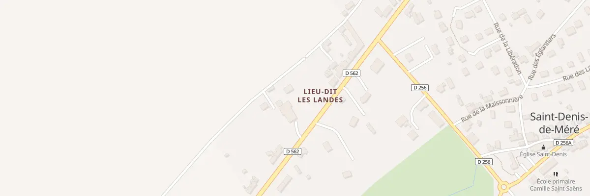 Plan du 13 Les Landes à Saint-Denis-de-Méré