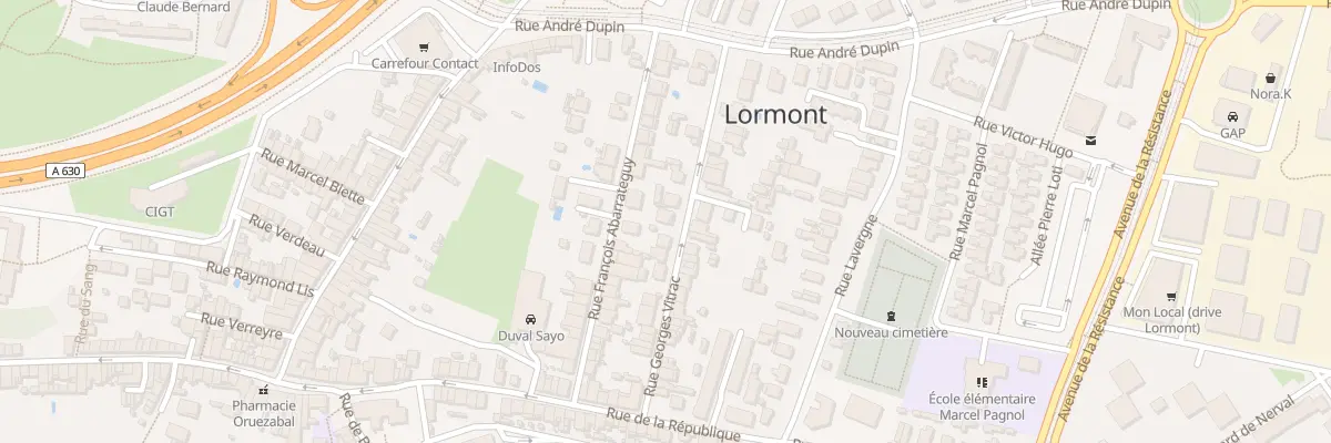 Plan du 30 Rue Georges Vitrac à Lormont