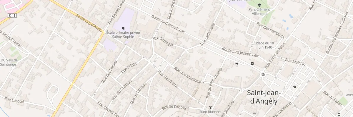 Plan du 3 Rue Lachevalle à Saint-Jean-d’Angély
