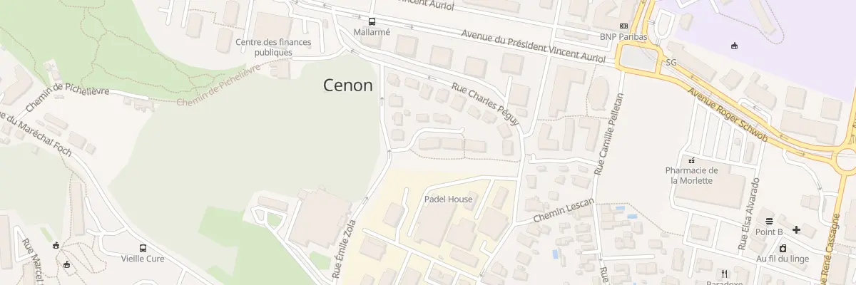 Plan du 1 Rue de la Vieille Cure à Cenon