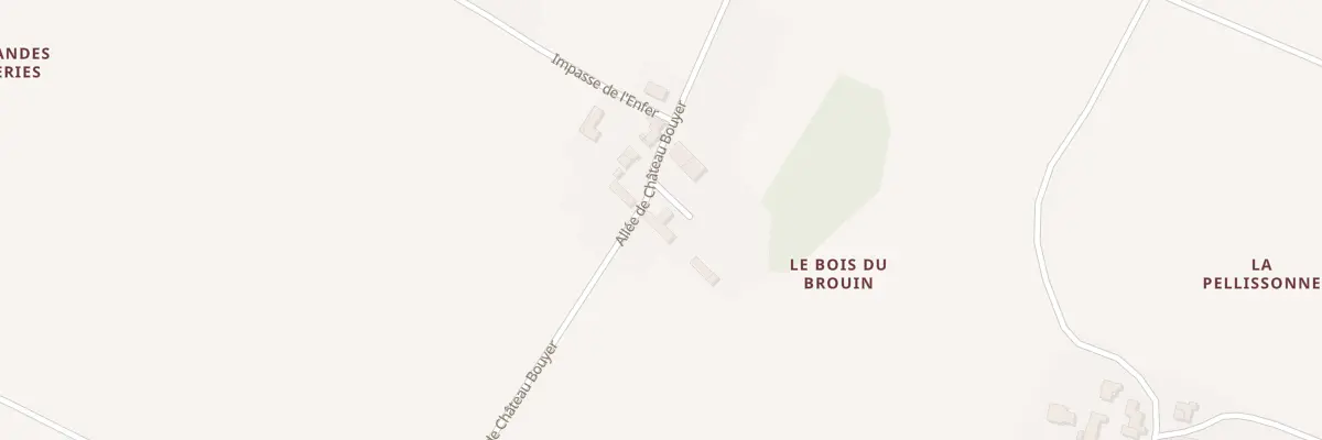 Plan du 45 All de Château Bouyer à Saint-Sever-de-Saintonge