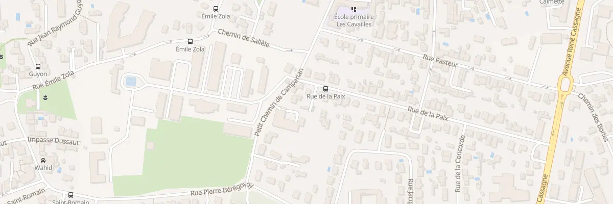 Plan du 3 Rue de la Paix à Cenon