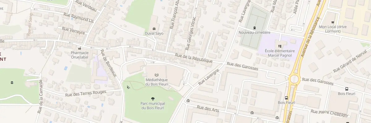 Plan du 51 Rue de la République à Lormont