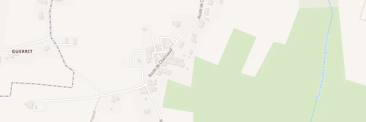 Plan du 296 Charruau à Tauriac