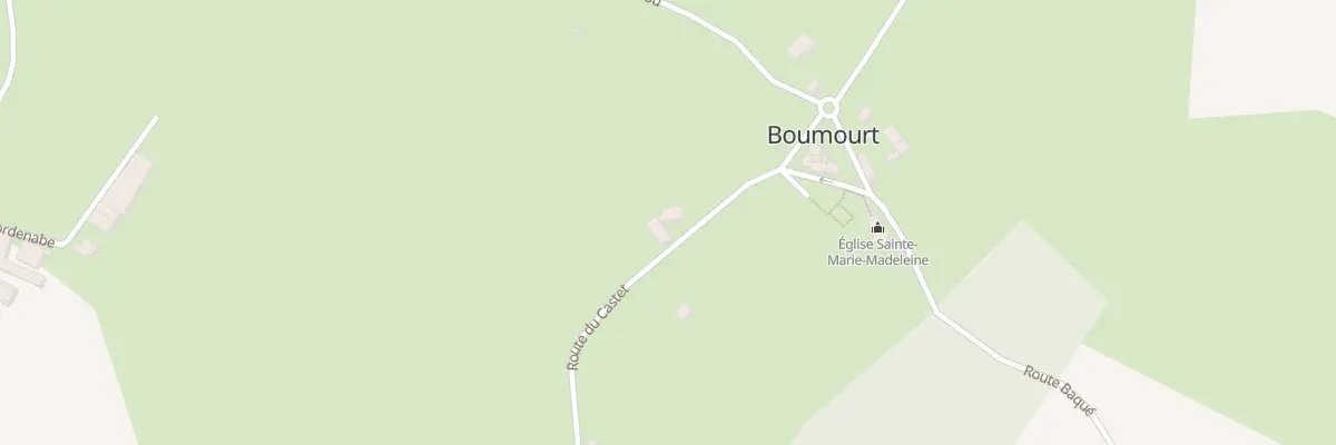 Plan du 14 Rte du Castet à Boumourt