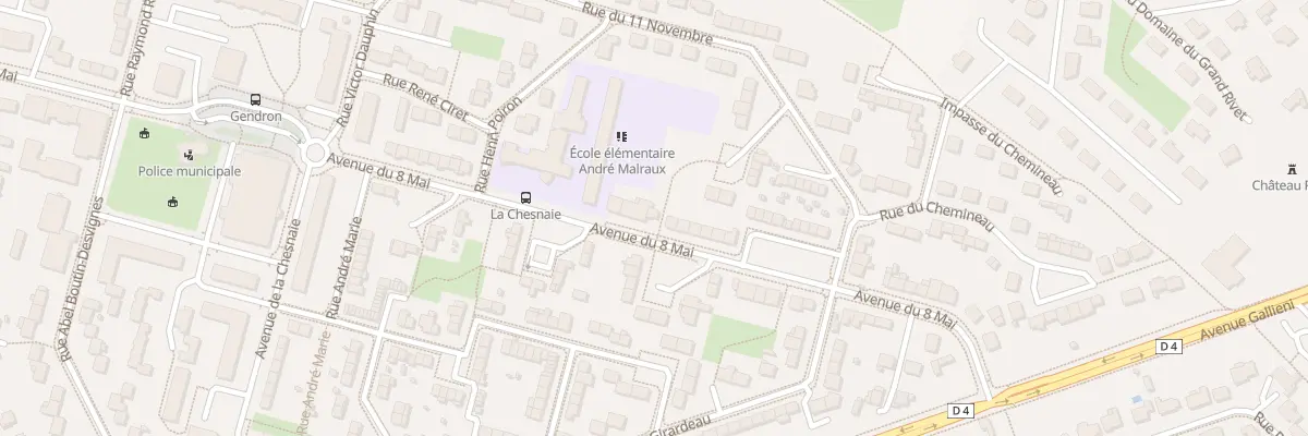 Plan du 42B Av du Huit Mai aux Ponts-de-Cé