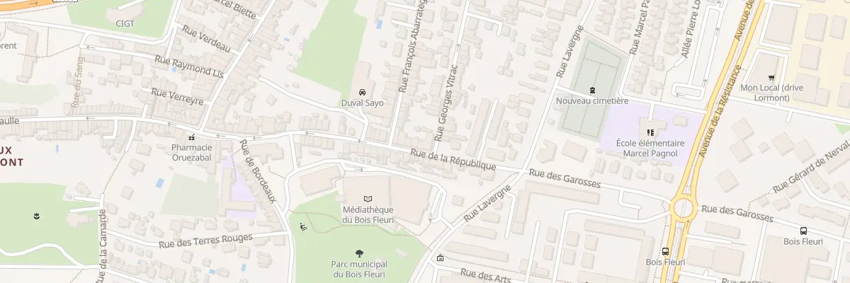 Plan du 48 Rue de la République à Lormont