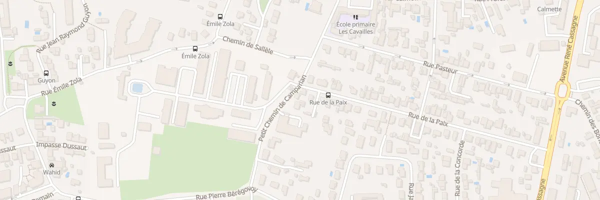 Plan du 1 Rue de la Paix à Cenon