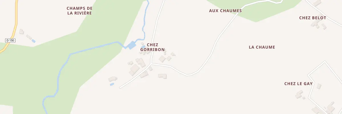 Plan du 43 Che de Goribon à Tugéras-Saint-Maurice