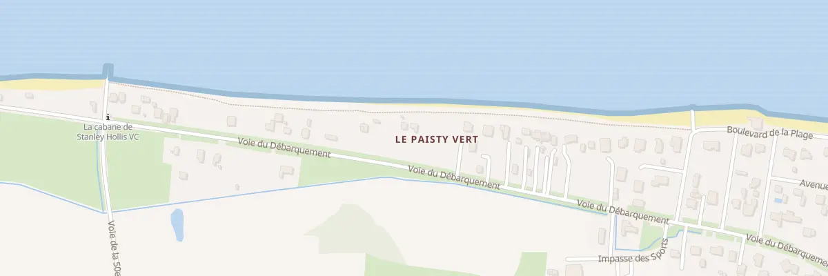 Plan du 44 Voie du Débarquement à Ver-sur-Mer