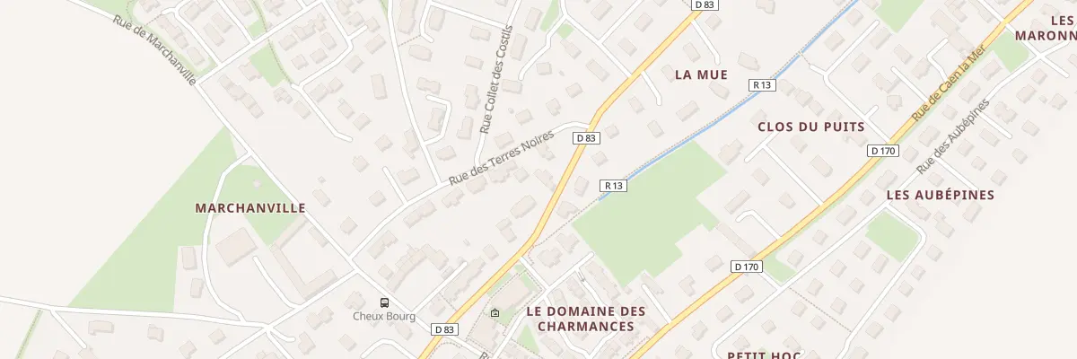 Plan du 18 Rue du Bessin Cheux à Thue et Mue