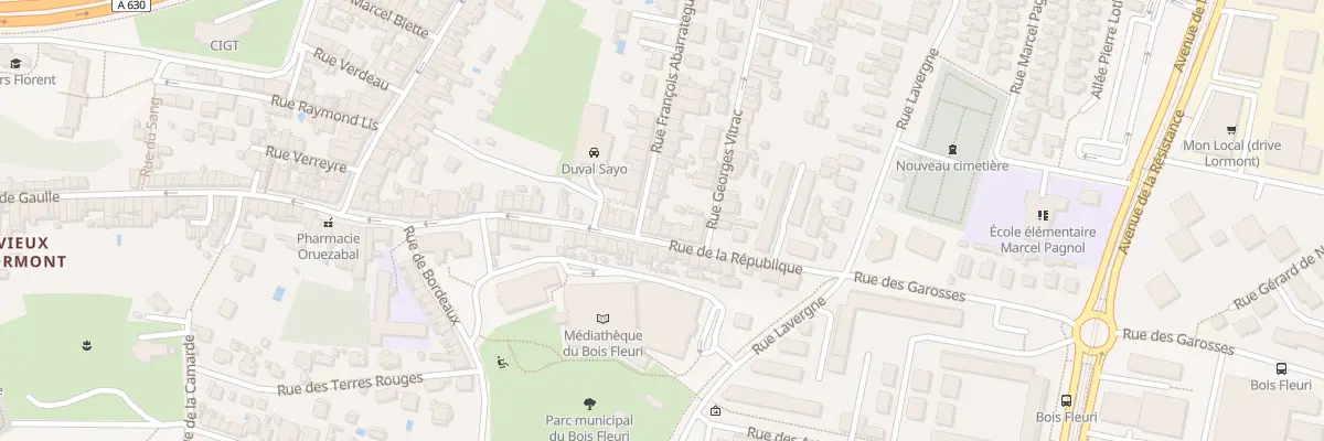 Plan du 42T Rue de la République à Lormont
