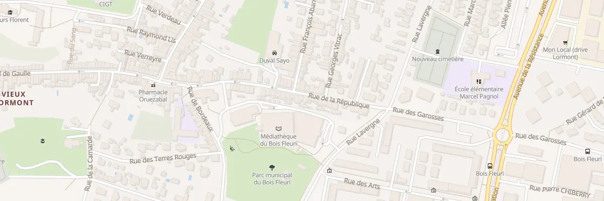 Plan du 39 Rue de la République à Lormont