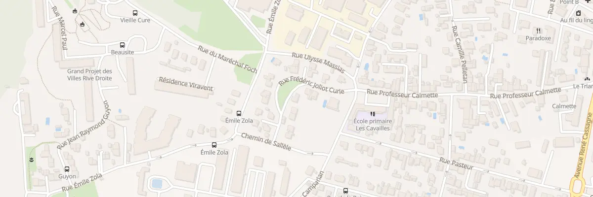 Plan du 8 Rue Frédéric Joliot-Curie à Cenon