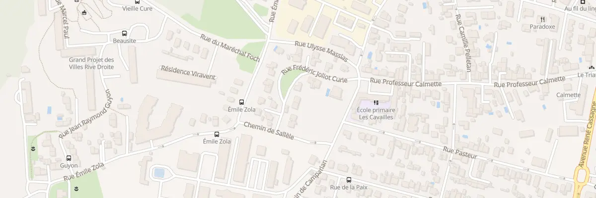 Plan du 10 Rue Frédéric Joliot-Curie à Cenon