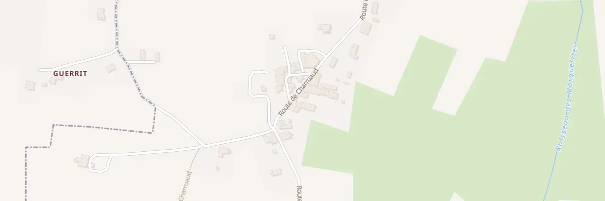Plan du 298 Charruau à Tauriac