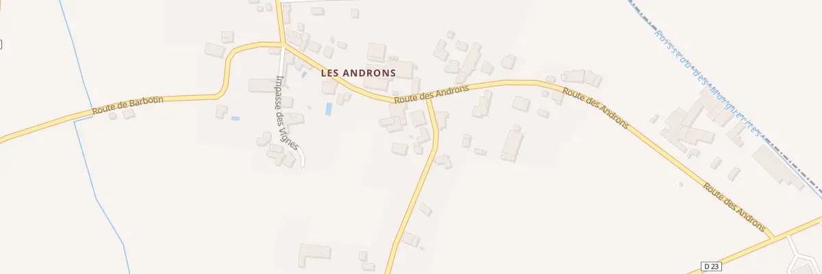 Plan du 8 Les Androns à Lansac