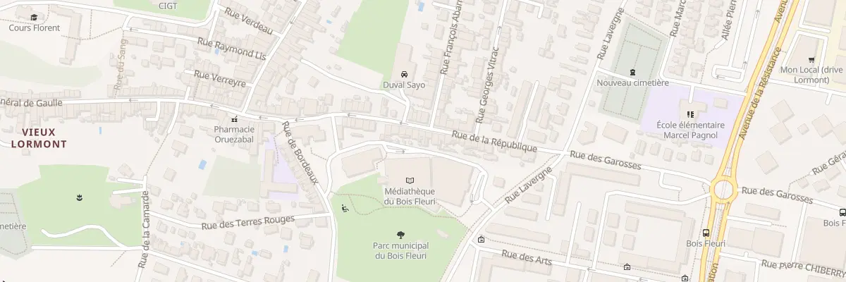 Plan du 33 Rue de la République à Lormont