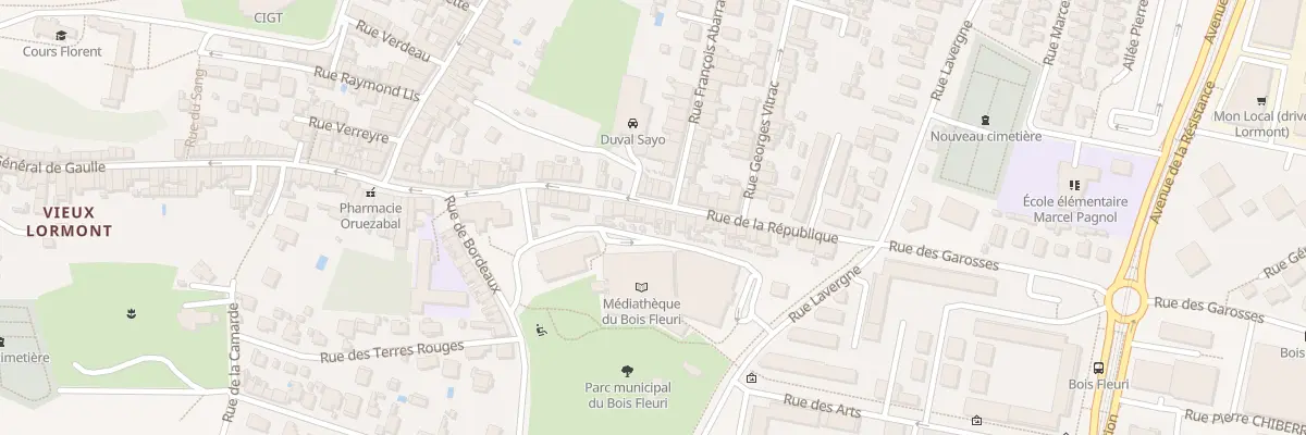 Plan du 31 Rue de la République à Lormont