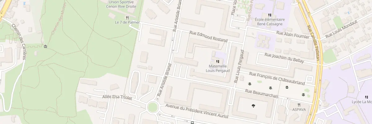 Plan du 13 Rue Beaumarchais à Cenon