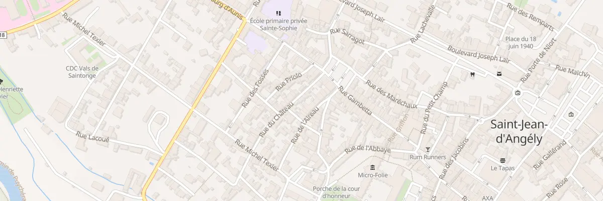 Plan du 13 Rue du Château à Saint-Jean-d’Angély