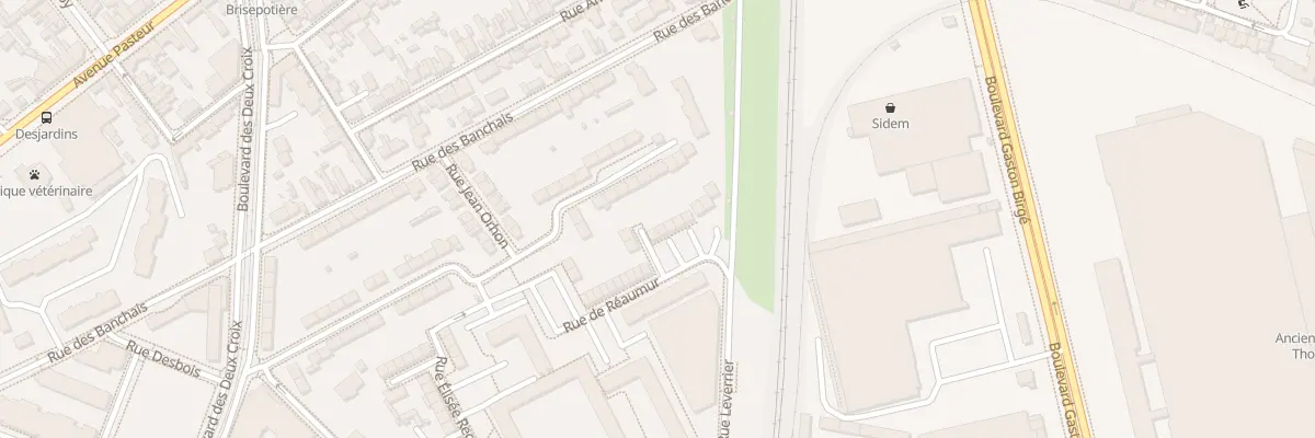 Plan du 8 Rue de Réaumur à Angers