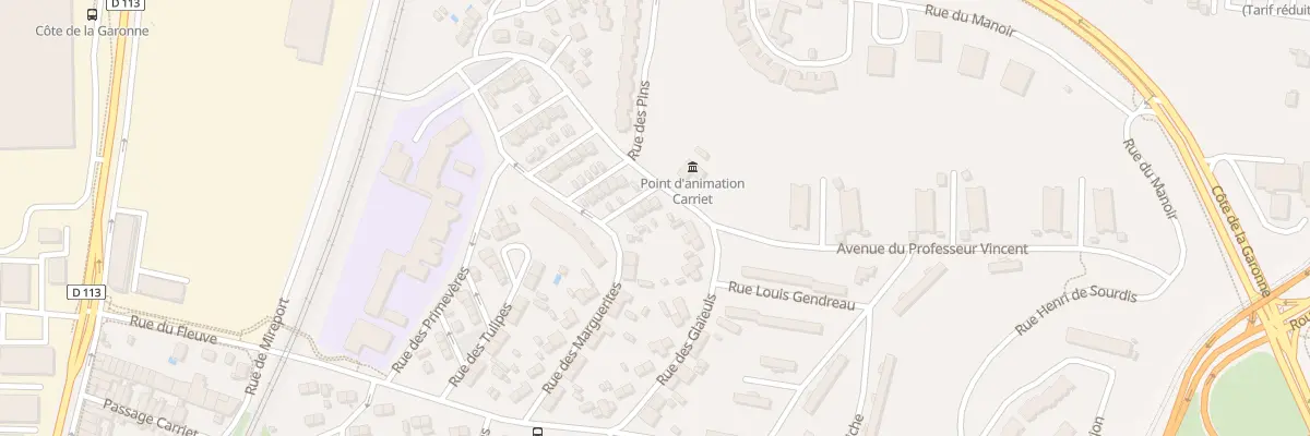 Plan du 38 Rue des Oeillets à Lormont