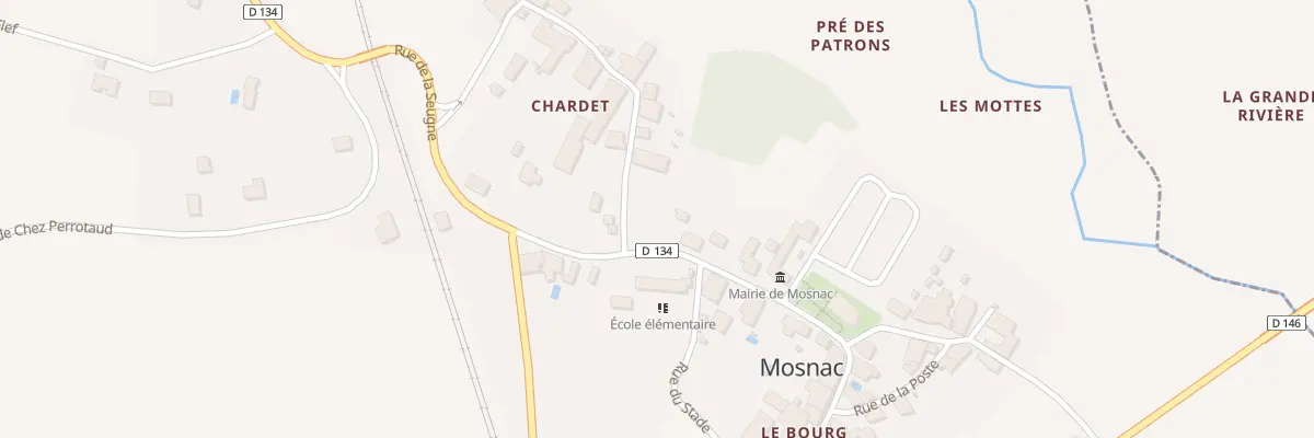 Plan du 46 Rue de la Seugne à Mosnac