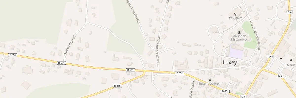 Plan du 3 Rue de l’Ahountique à Luxey