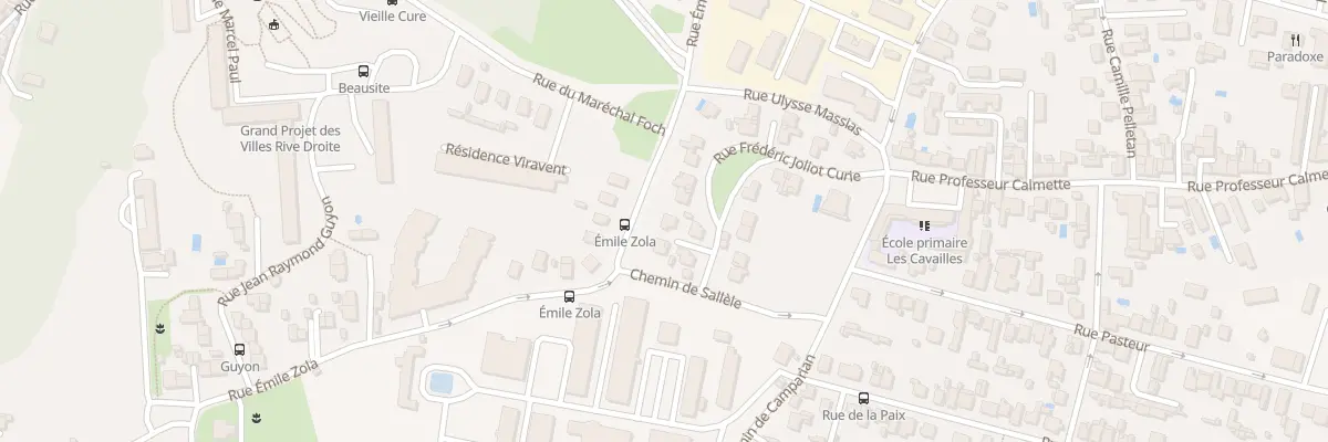Plan du 25 Rue Frédéric Joliot-Curie à Cenon