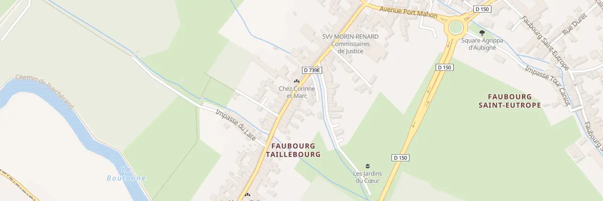 Plan du 43 Fg Taillebourg à Saint-Jean-d’Angély