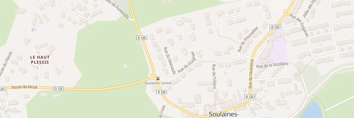 Plan du 2 Rue du Marsaule à Soulaines-sur-Aubance