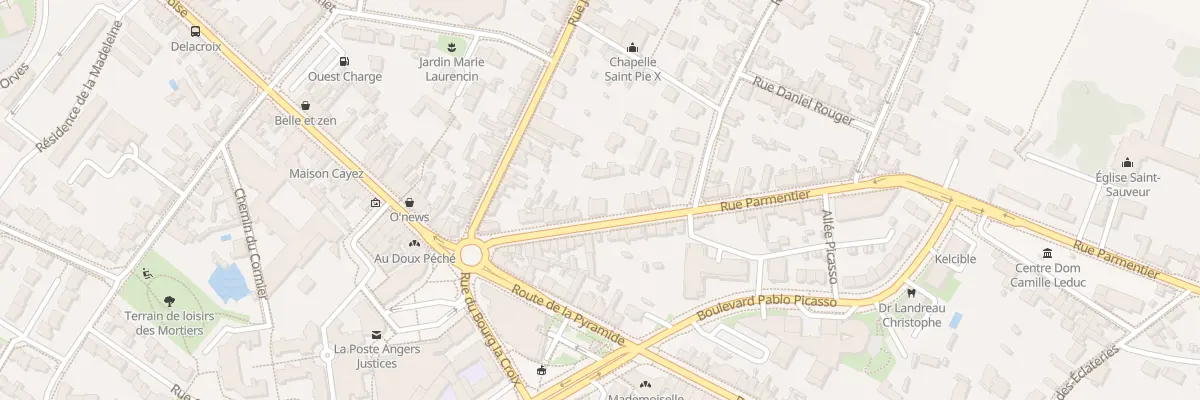 Plan du 19 Rue Parmentier à Angers