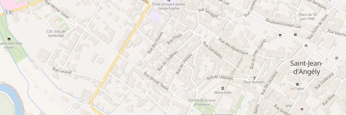 Plan du 21 Rue du Château à Saint-Jean-d’Angély