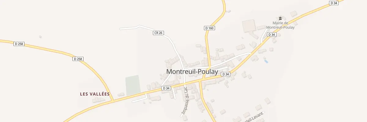 Plan du 95 Pl Saint Martin à Montreuil-Poulay