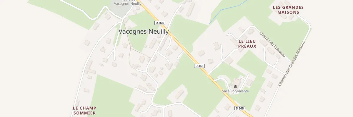 Plan du 8B Rte de Longchamps à Vacognes-Neuilly