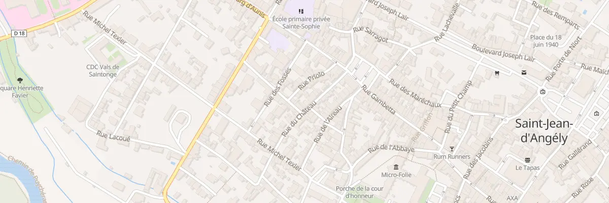 Plan du 24 Rue du Château à Saint-Jean-d’Angély