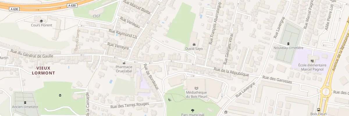 Plan du 18 Rue de la République à Lormont