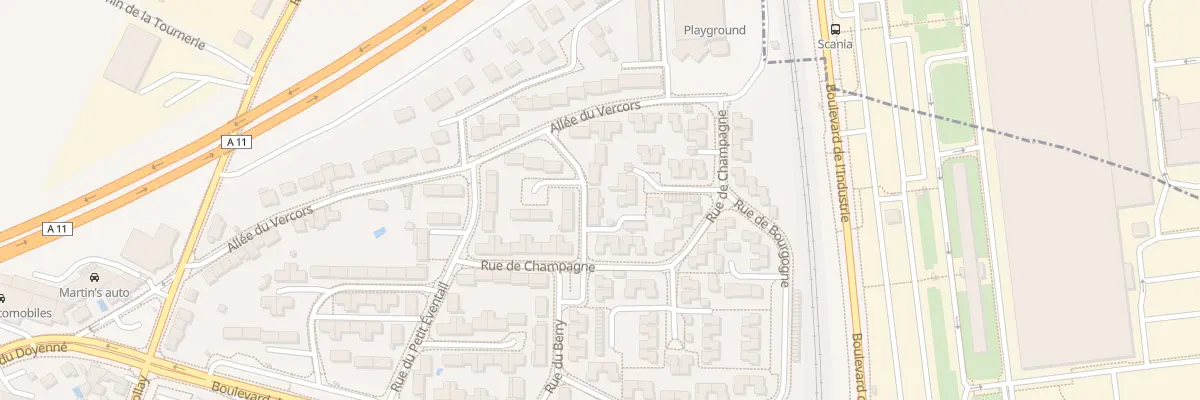 Plan du 5 Rue du Dauphine à Angers