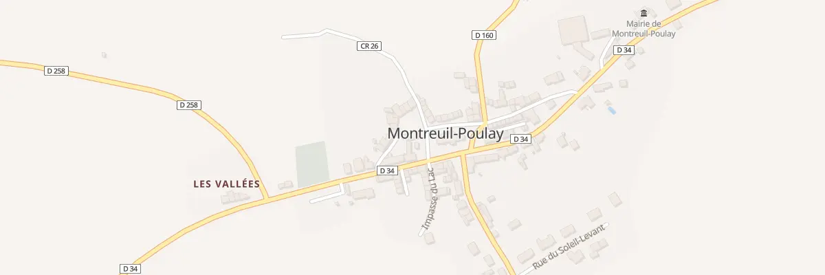 Plan du 3 Pl Saint Martin à Montreuil-Poulay