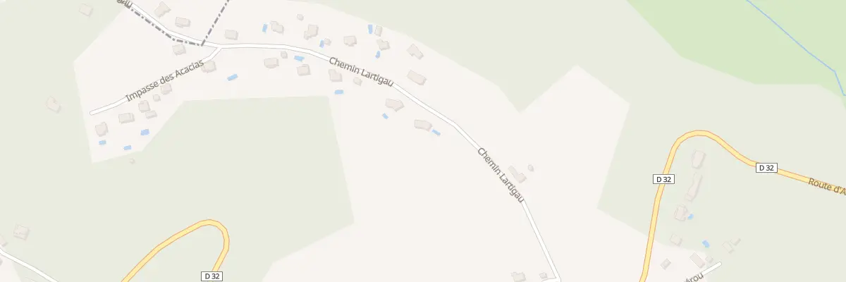 Plan du 387 Lartigau à Cescau