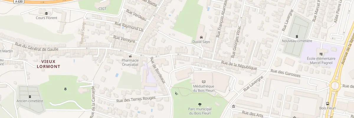Plan du 7 Rue de la République à Lormont