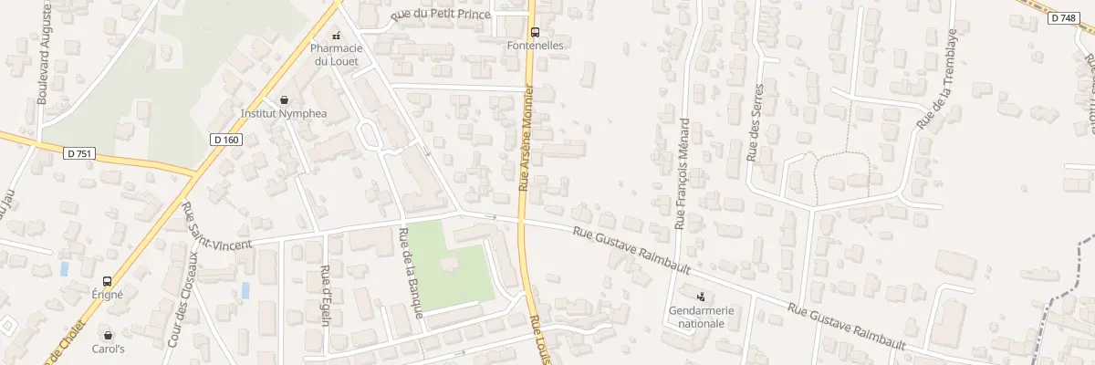 Plan du 18 Rue Arsène Monnier à Mûrs-Erigné