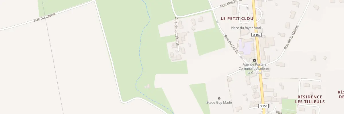 Plan du 22 Rue de la laiterie à Asnières-la-Giraud