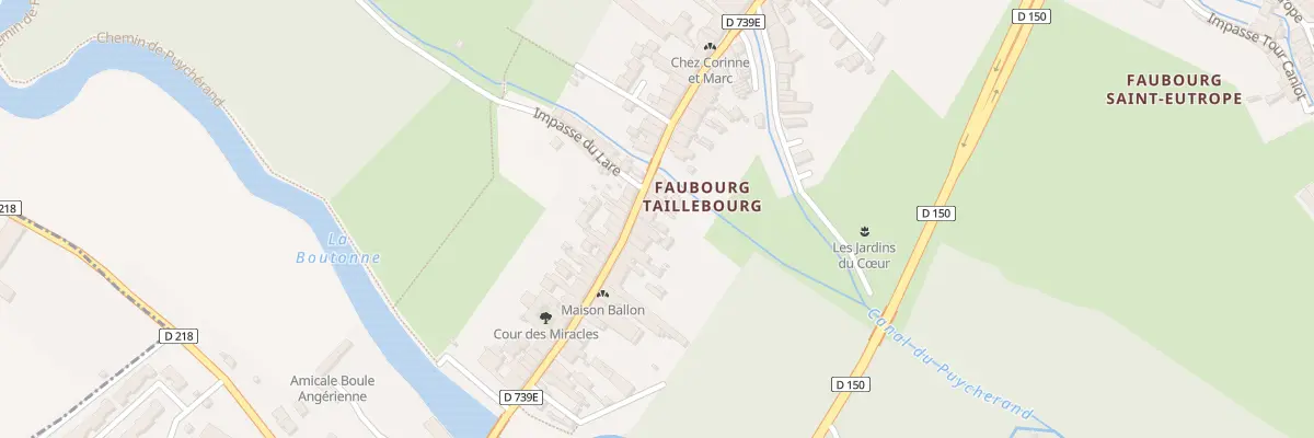 Plan du 73 Fg Taillebourg à Saint-Jean-d’Angély