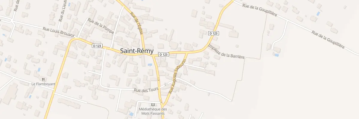 Plan du 6 Rue Alfred Poussard à Saint-Rémy